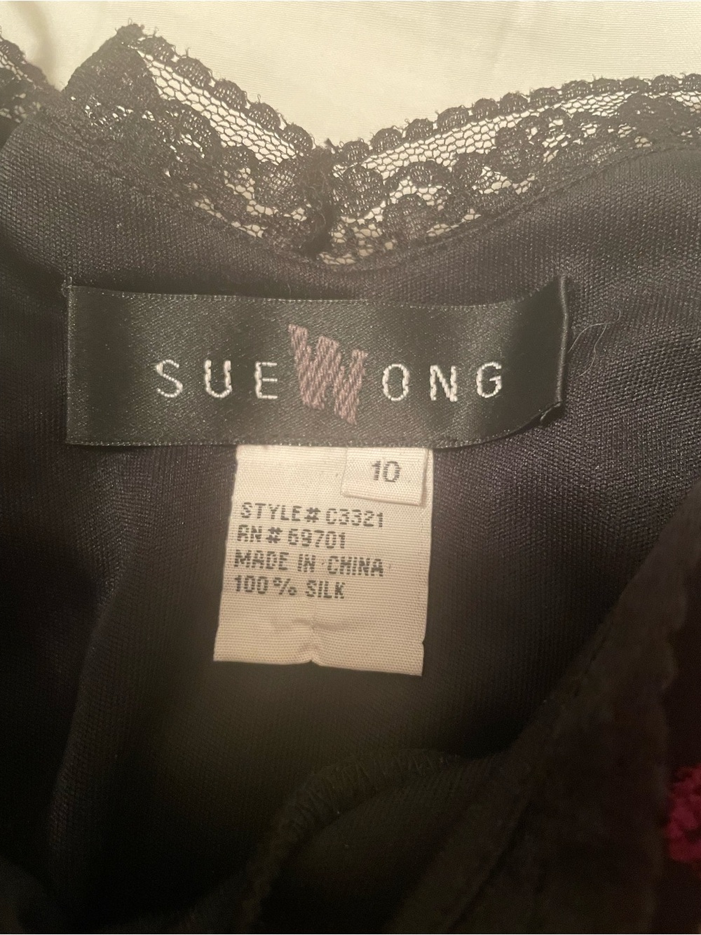 Vintage - Sue Wong dress - 100% silk - Picture 11 of 12